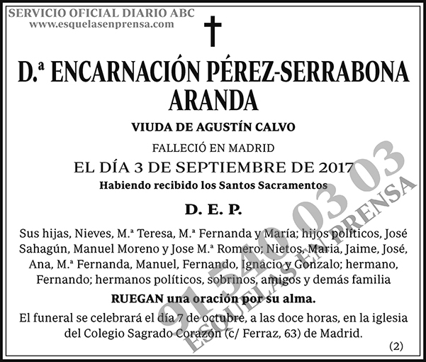 Encarnación Pérez-Serrabona Aranda